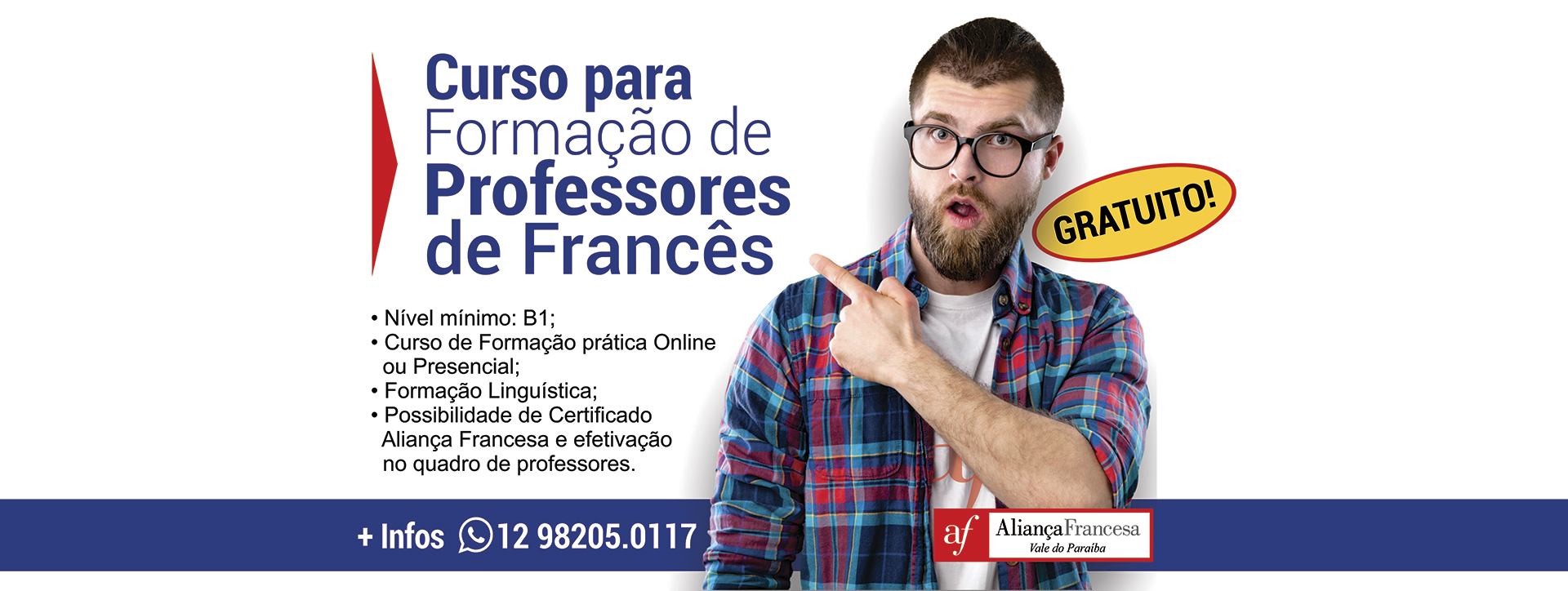 Curso Gratuito para Professores de Francês